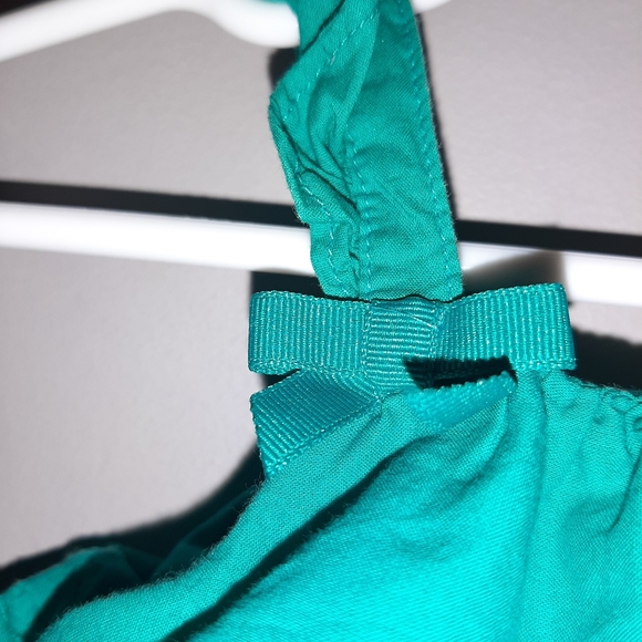 Gymboree Flamingo Flair Teal Ruffle Bubble Romper - Picture 3 of 5